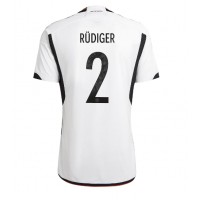 Deutschland Antonio Rudiger #2 Fußballbekleidung Heimtrikot WM 2022 Kurzarm